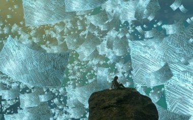 metin için alanı olan soyut kavramsal yaratıcı arkaplan 