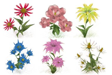 Çiçeklerle kusursuz desen