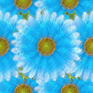 Arka planda çiçekler olan kusursuz desen