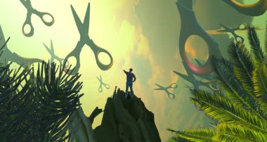 palmiye ağacı ile sorunsuz desen