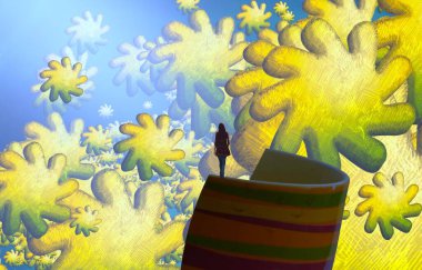 Soyut sanat dokusu. Renkli doku. Modern sanat eserleri. Renkli görüntü. Modern sanat. Çağdaş sanat.