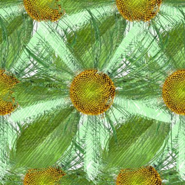 Arka planda çiçekler olan kusursuz desen