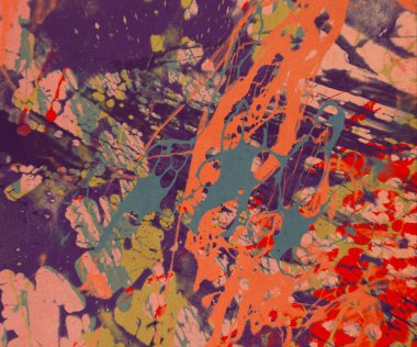 Metin için yeri olan boya lekeleriyle soyut arkaplan    