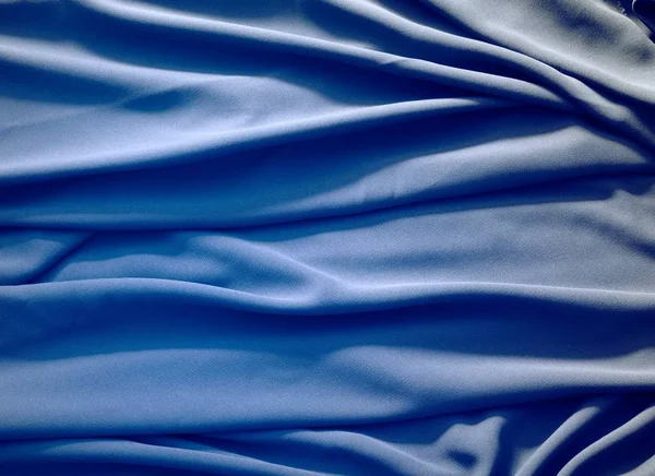 Smooth Blue Silk Background — Stock Photo, Image