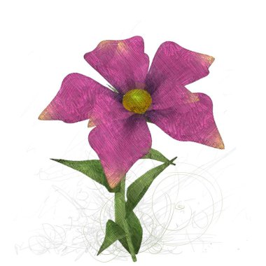 beyaz zemin üzerine suluboya çiçek