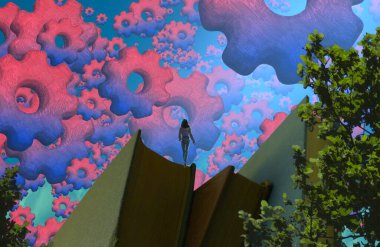 Şehirde Noel ağacı