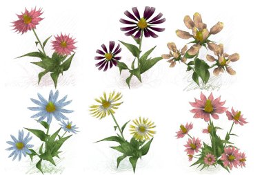 Çiçeklerle kusursuz desen