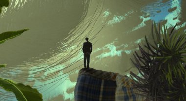 Avuç içli genç adam