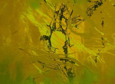 Metin için yeri olan boya lekeleriyle soyut arkaplan