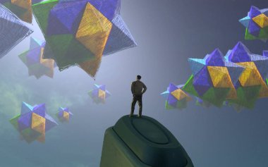 balonlar ile noel ağacı