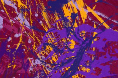 Metin için yeri olan boya lekeleriyle soyut arkaplan