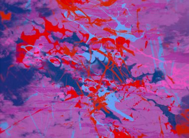 Arkaplanda soyut renkli lekeler  