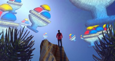 Kumsalda Noel süslemeleri