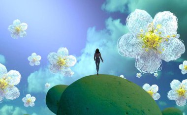 yeşil ve beyaz arkaplan