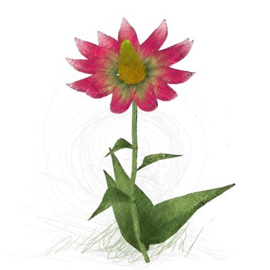 2d illüstrasyon. Dekoratif izole çiçek görüntüsü. Çiçek İllüstrasyon. Vintage botanik sanat. El yapımı çizim.