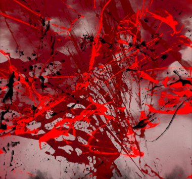 Metin için yeri olan boya lekeleriyle soyut arkaplan