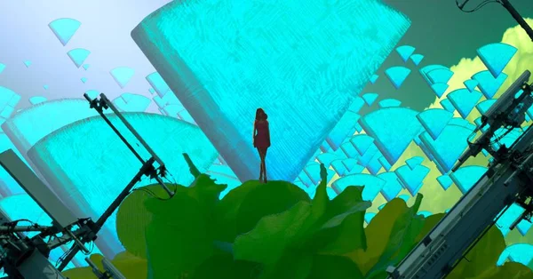 Soyut sanat dokusu. Renkli doku. Modern sanat eserleri. Renkli görüntü. Modern sanat. Çağdaş sanat.