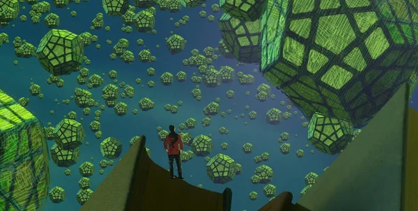 Şehrin soyut Illustration