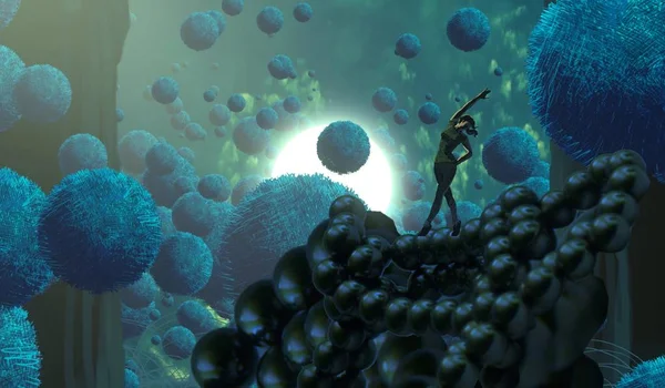 metin için alanı olan soyut kavramsal yaratıcı arkaplan 