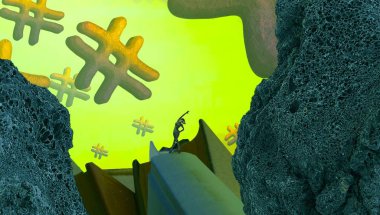 bir ağaç üzerinde oturan kadın