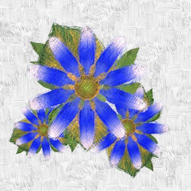 Çiçeklerle soyut arkaplan