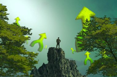 Bir ağacın 3d cg render