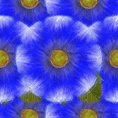 Arka planda çiçekler olan kusursuz desen