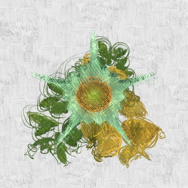 Çiçekli suluboya arkaplan