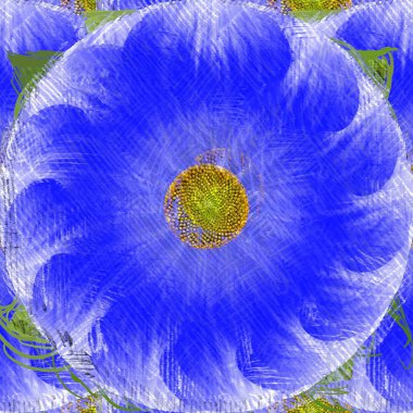 Arka planda çiçekler olan kusursuz desen