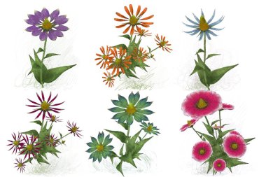 Çiçeklerle kusursuz desen