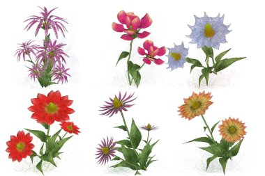 Çiçeklerle kusursuz desen