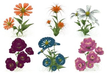 Çiçeklerle kusursuz desen