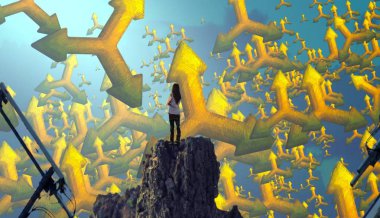 Sahilde sarı çiçekler