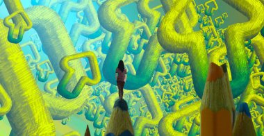 Yeşil boyalı soyut arkaplan