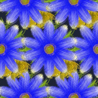 Çiçeklerle kusursuz desen