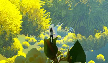 Renkli çiçek doku arka plan 