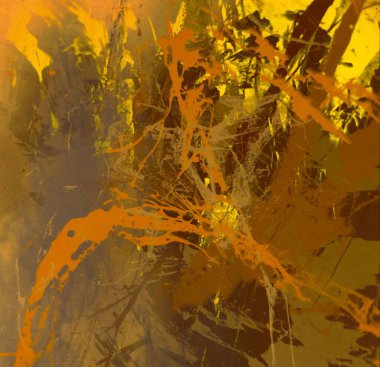 Metin için yeri olan boya lekeleriyle soyut arkaplan