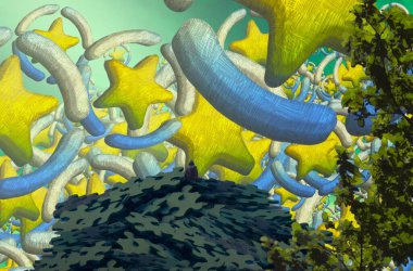 Bahçedeki sarı çiçekler