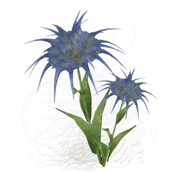Floral Bakgrund Med Palmblad — Stockfoto