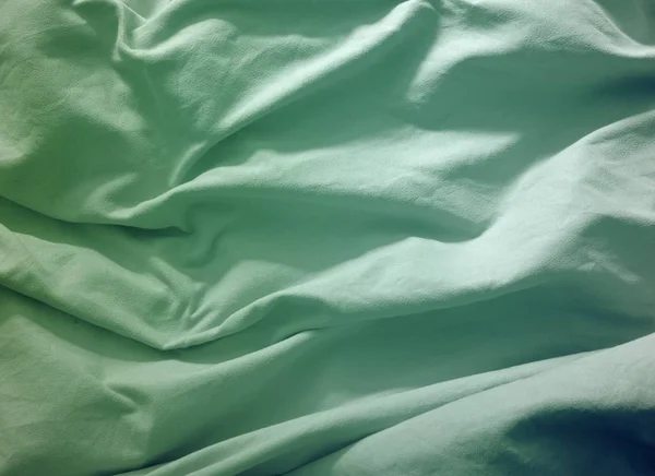 Гладкий Зеленый Шелковый Фон — стоковое фото