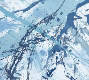 Metin için yeri olan boya lekeleriyle soyut arkaplan      