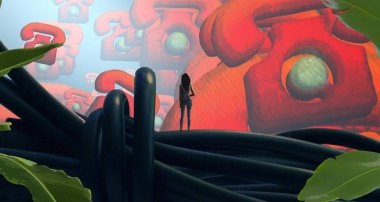 Soyut sanat dokusu. Renkli doku. Modern sanat eserleri. Renkli görüntü. Modern sanat. Çağdaş sanat.