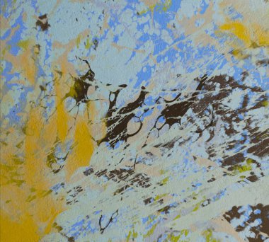 Metin için yeri olan boya lekeleriyle soyut arkaplan