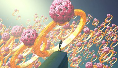 renkli arka plan ile çiçekler