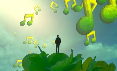 Sarı ve yeşil arka plan