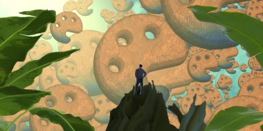 Parktaki güzel kız.