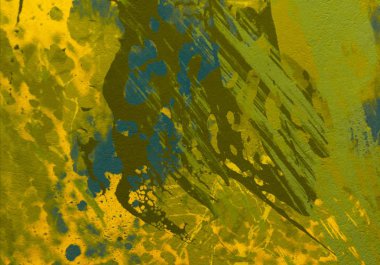 Metin için yeri olan boya lekeleriyle soyut arkaplan