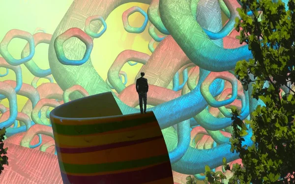 renkli ve noel ağacı