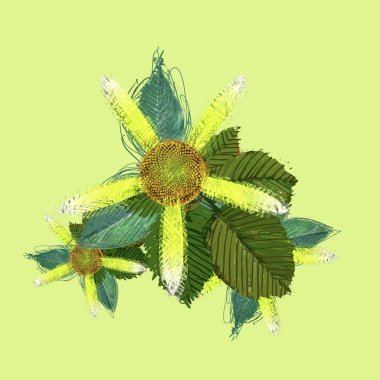 kopya alanı ile arka plan için sanatsal renkli illüstrasyon