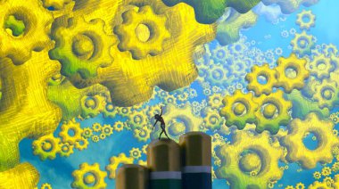 Sarı ve beyaz arka plan